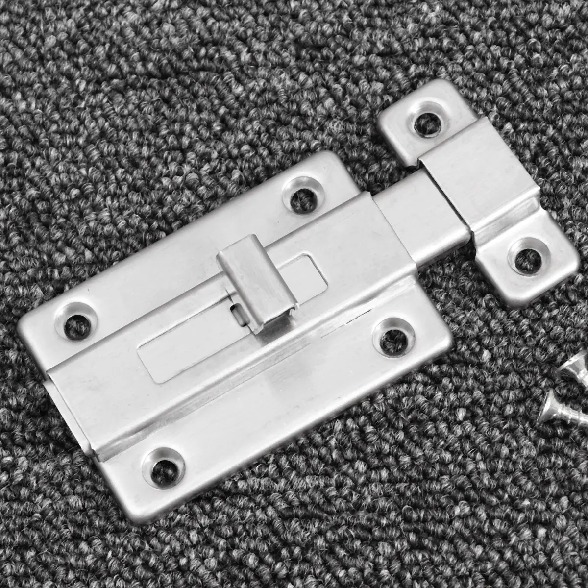 

3 Pcs Manual Plug Bolts Double Head Sliding Door Lock Gate Safety Latch Stainless Steel Easy Install Doors Windows Cabinets