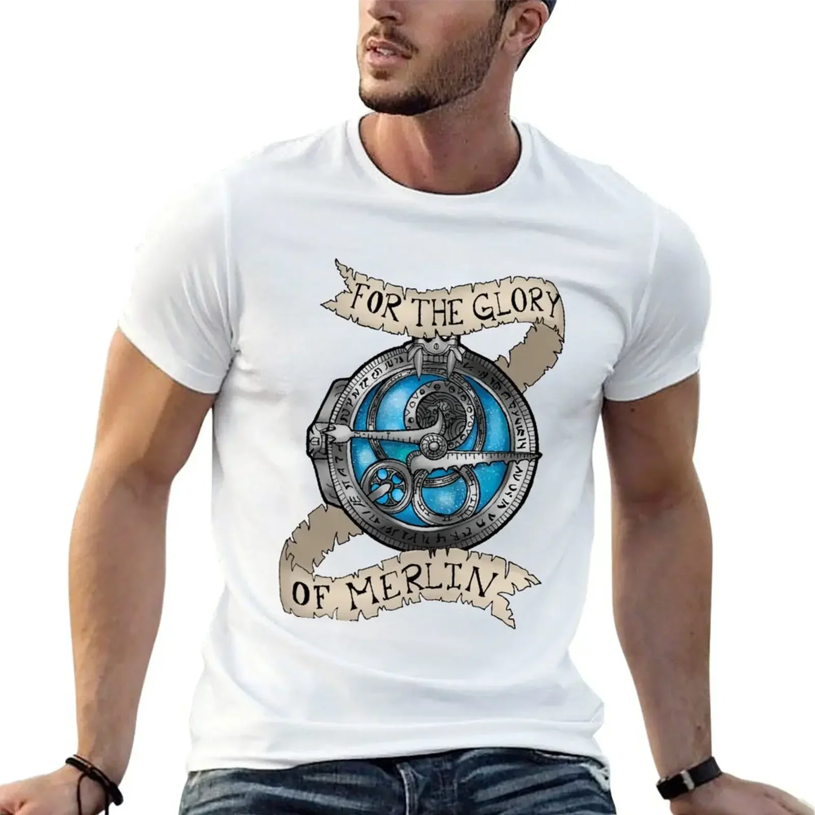 

For the Glory of Merlin T-Shirt vintage graphic tee anime t shirts graphic t shirts plain black t shirts men