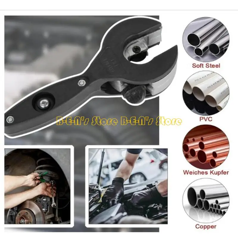 

Y1AD High Durability Tube Cutter With Ergonomic Rubber Knob for Small Pipe in Confined Space Includes Protective Work Gloves