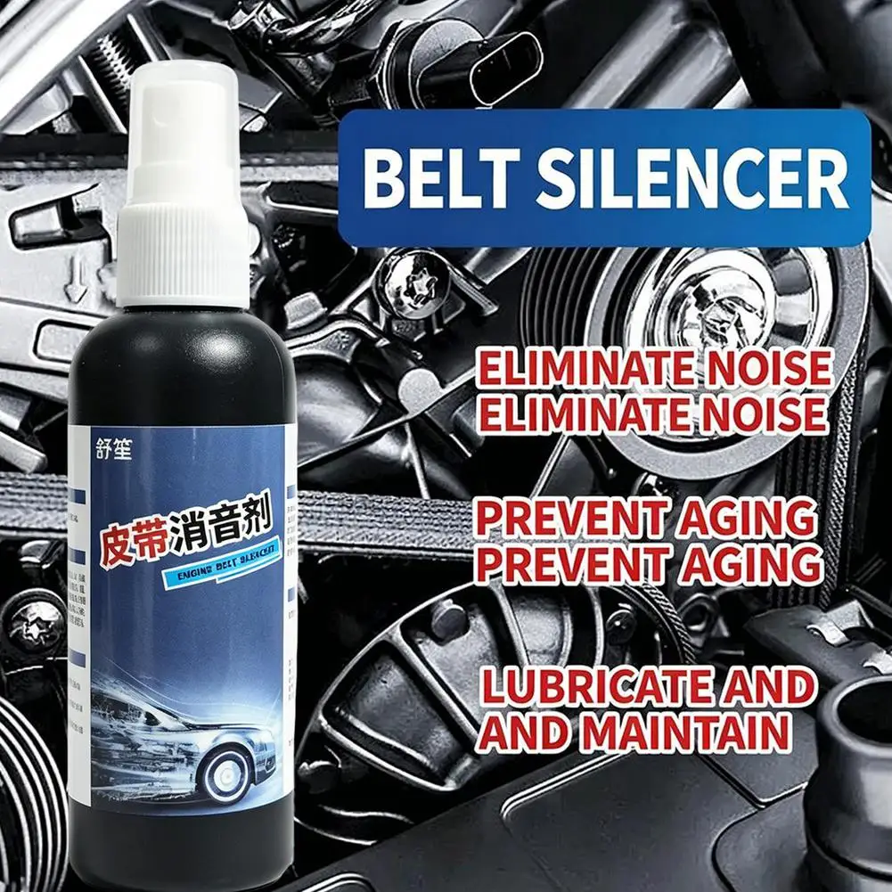 100ml Auto Belt Dressing Spray, Engine Belt Lubricant &  Anti Noise,Anti-Slip for Timing & Drive Belts,Belt Squeak Spray
