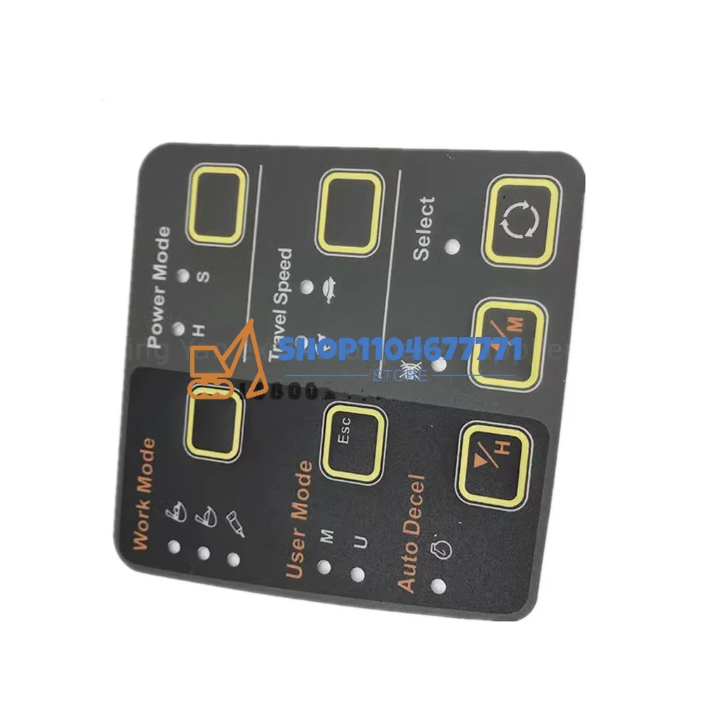 Autocollant de panneau de commande de climatisation, autocollant pour Instrument, accessoires de pelle, pour Hyundai R150 200 215 225 265 305-7