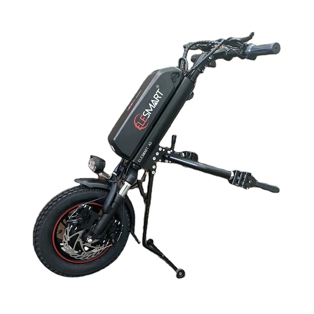 

Color Optional 12inch Powerful 500w Electric Attachment for Wheelchair 12.8Ah 16Ah Battery Electric Handcycle