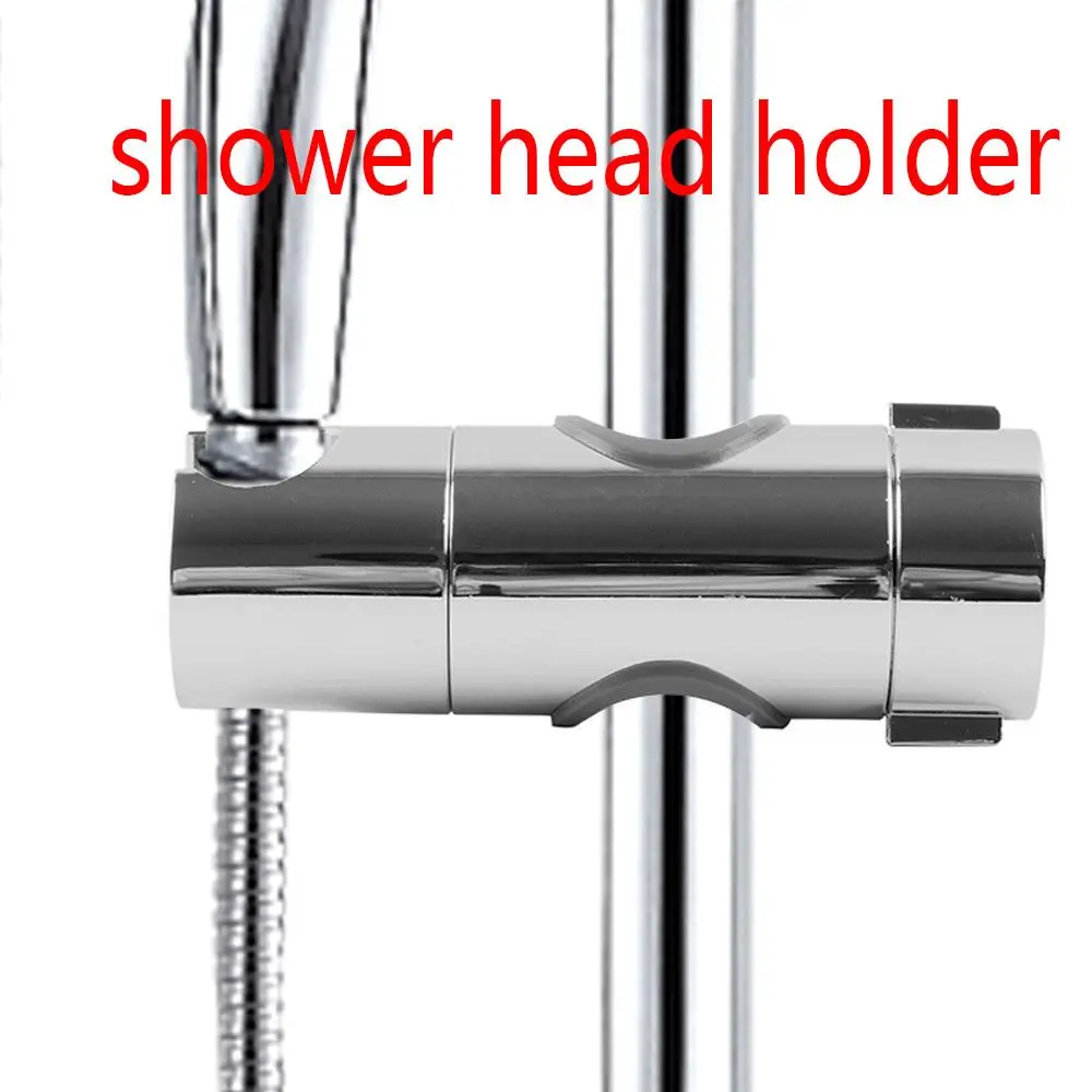 New ABS Chrome Up-down Adjustable Base Bracket Shower Head Holder Slide Clamp