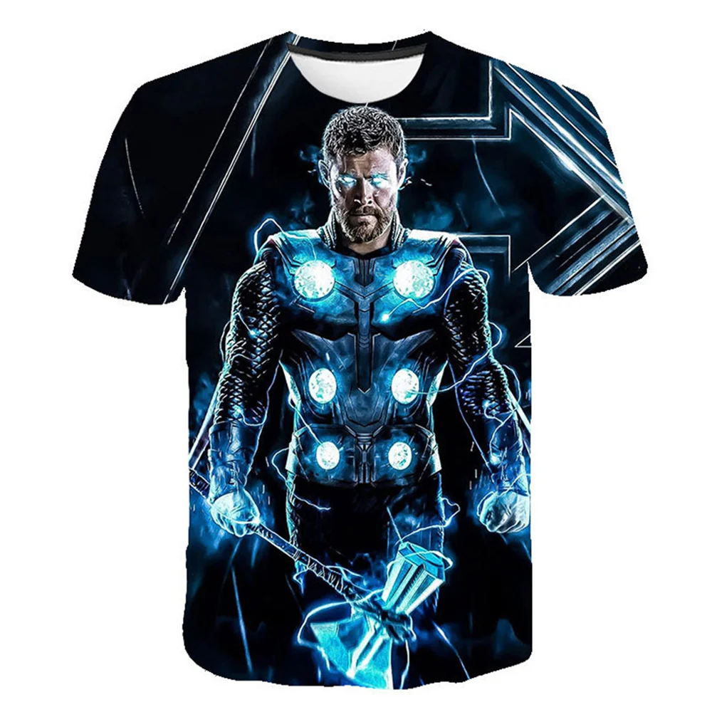 2024 Marvel Superhero Hulk T-shirt Boys' Clothing Children's T-shirt Spider Man Children's Summer Short Sleeve Top T-shirt