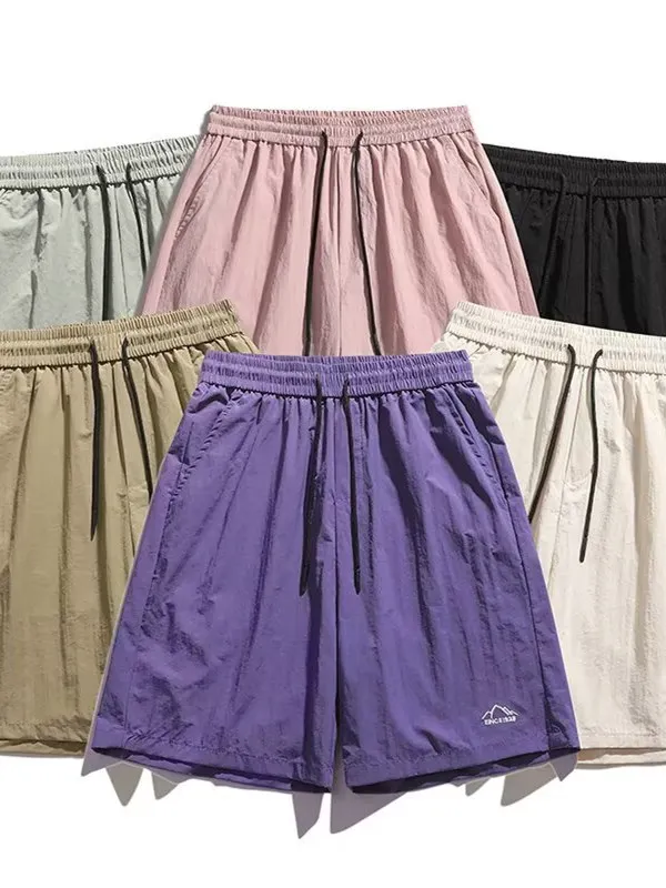 

Dopne Qui Dry Outdoor orts Мужские тонкие летние спортивные повседневные модные свободные дышащие пляжные брюки с пятью точками