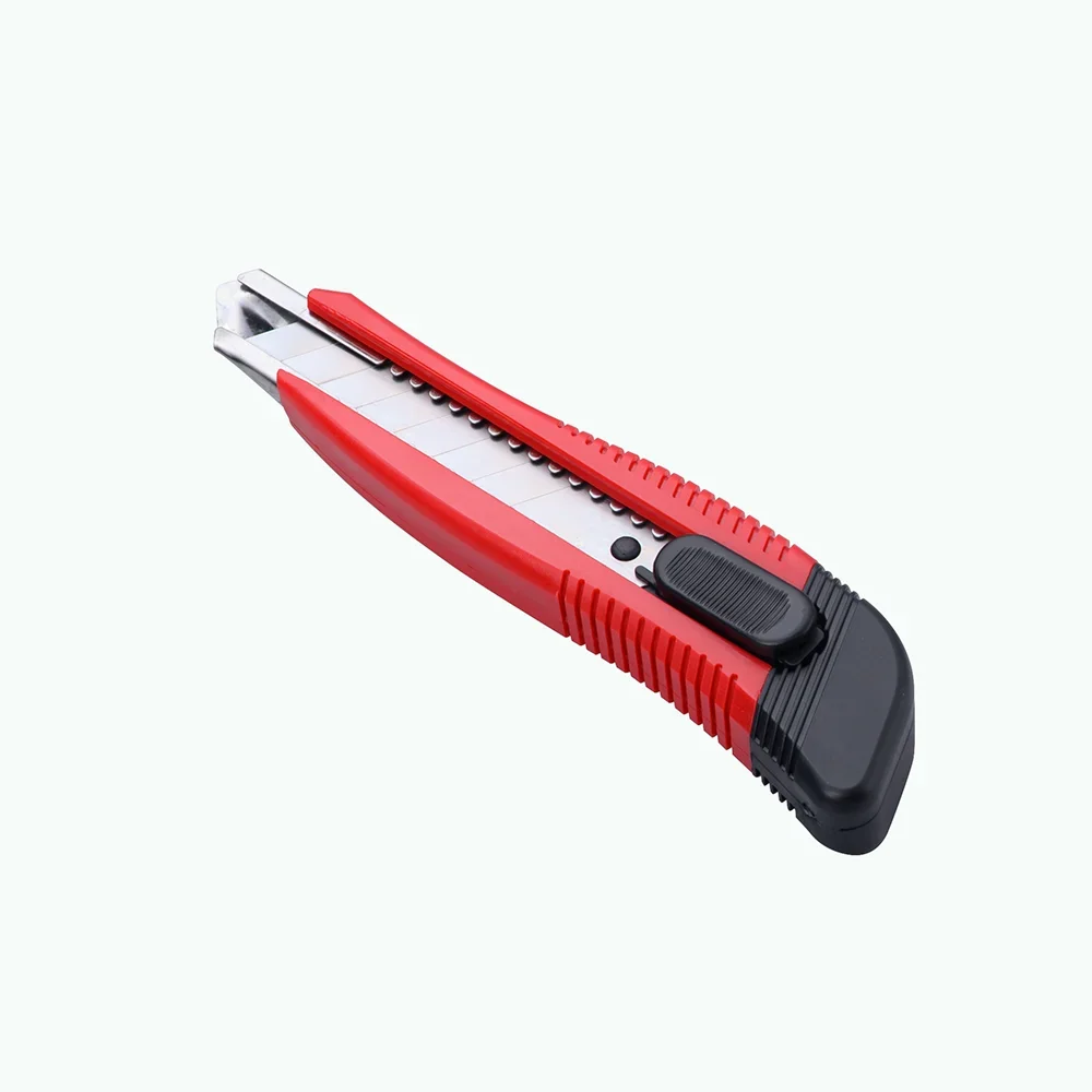

18mm Snap Off Blade Utility Knife Widened and Thickened Plastic Handle Retractable Trimming Knives School Office Stationary Tool