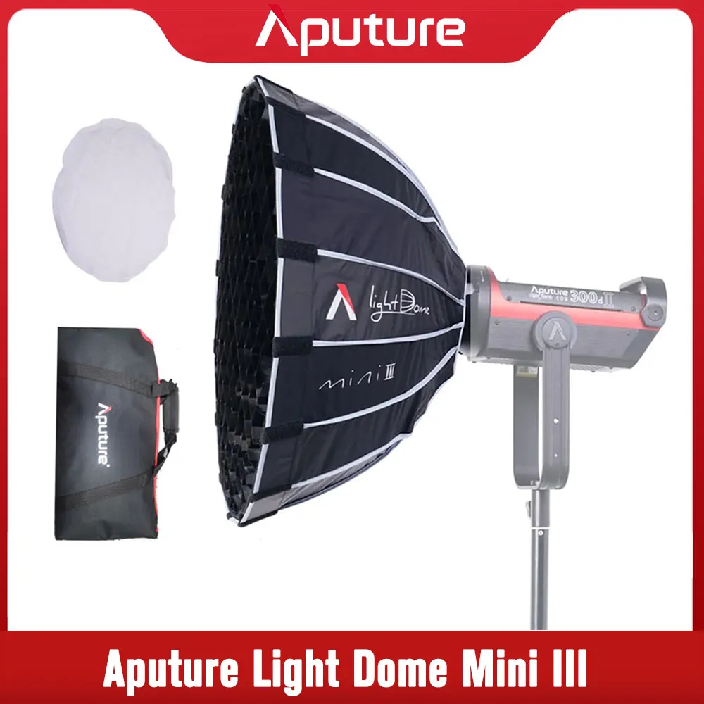 Aputure Light Dome Mini III Softbox Foldable Quick-setup Umbrella Soft Box Bowens Mount for Aputure Storm Series Video Light