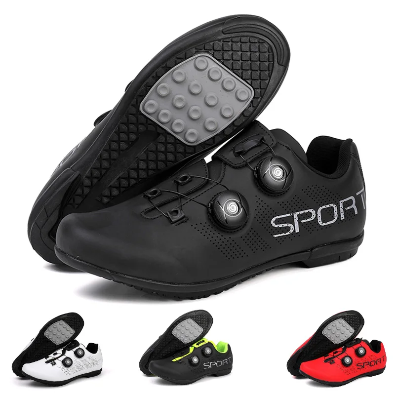 

Дышащая велосипедная обувь для мужчин и женщин, велосипедная обувь без замка на твердой подошве, обувь для беговых лыж, повседневная обувь для шоссейного велосипеда