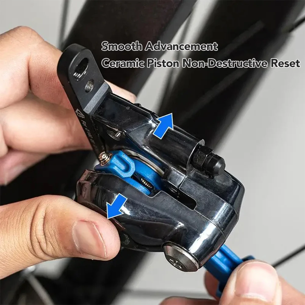 

Durable Steel Bicycle Brake Pad Spreader Tool 360° Rotatable Bike Oil Disc Piston Reset Hydraulic Brake Caliper Piston Extension
