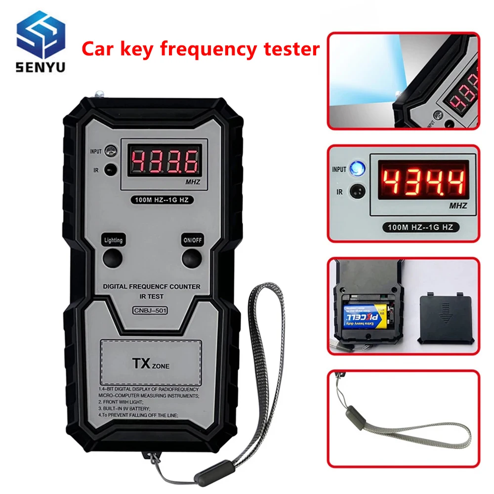 Car Remote Keys Infrared Frequency Tester Acuracy Tester Digital Electronic Infrared Frequence Counter Test Diagnostic Tool