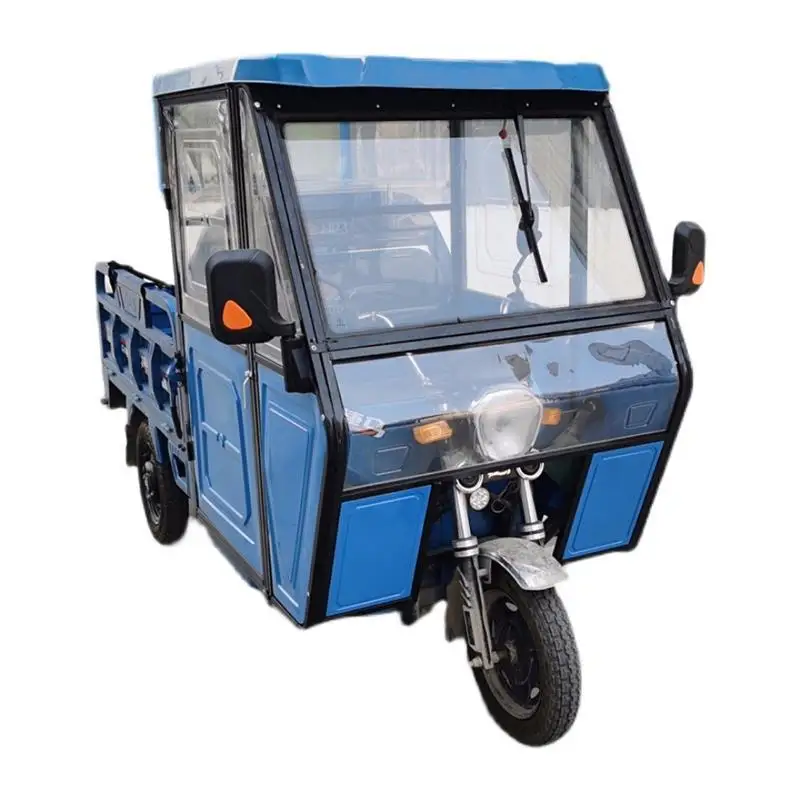 

Electric tricycle canopy, fully enclosed canopy Iron battery car awning