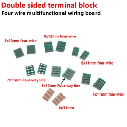 100PCS Double-sided four-wire multifunctional patch board 6X11 7X10 8X10 8X12 MM conversion test board PCB