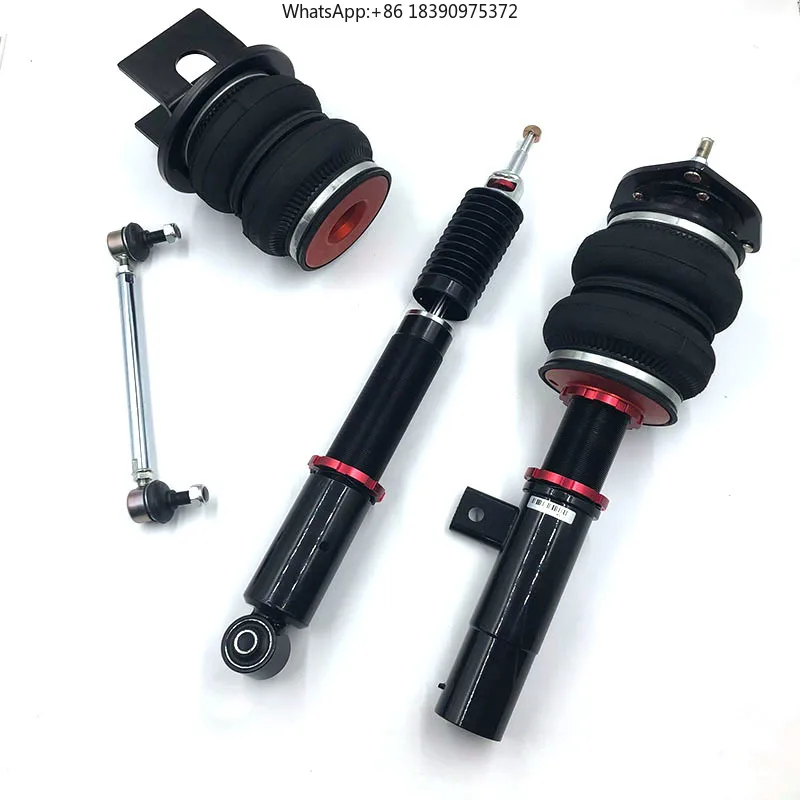 Adjustable Air Ride Shock Absorber Full Length Threaded 30 Way Damping  for Car Parking and Driving Height Adjustment