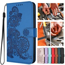 Etui na telefon Flower Wallet do OPPO Realme 7i Global 9i 8 9 Pro+ Plus Realme7 5G Etui skórzane Flip Stand Pokrowiec na telefon Totem Capa