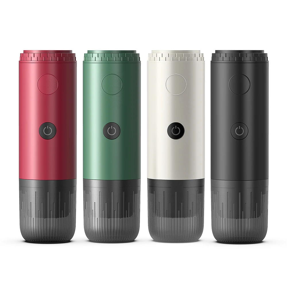 

3-in-1 Portable Electric Coffee Maker Capsule Coffee Grinder Travel Coffee Maker with Cordless Heating for Car and Home Camping