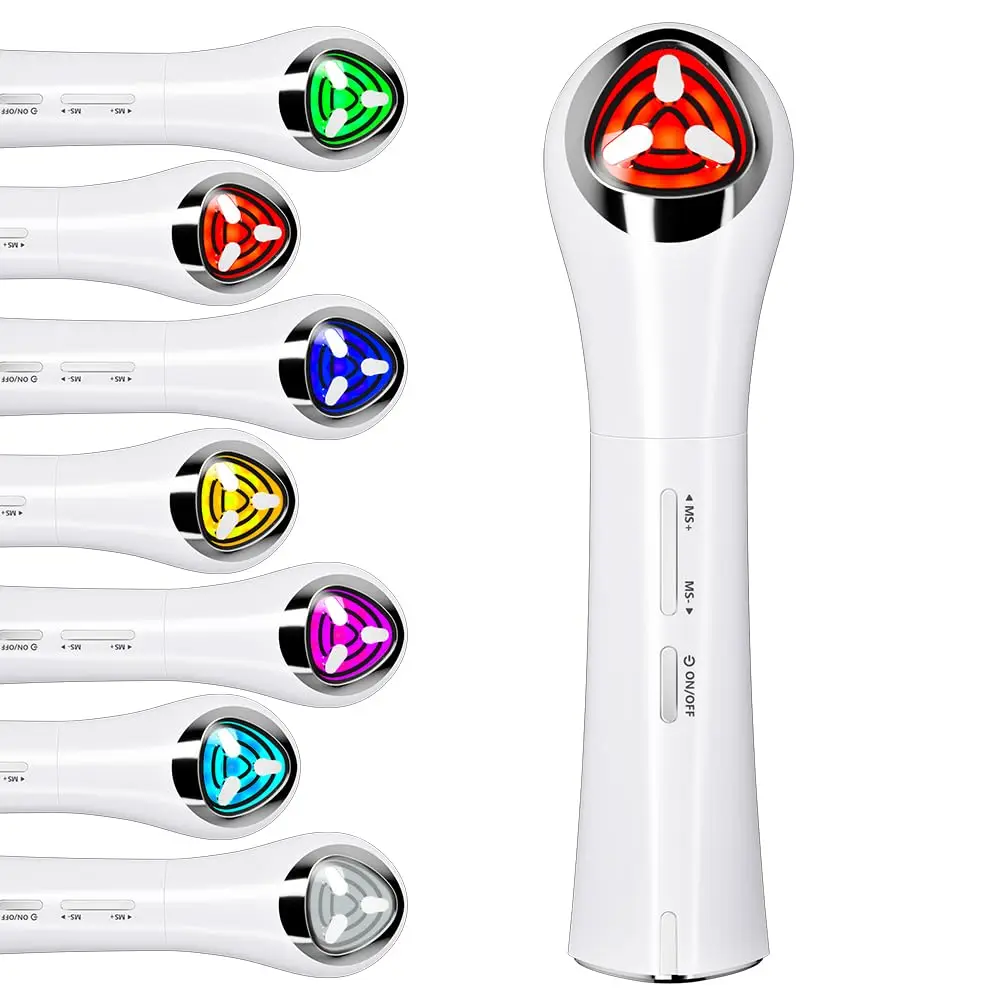 

Smart Library Portable Red Light Care Tool 630Nm 850Nm 3 Intensities Sonic Microcurrent Spa Home