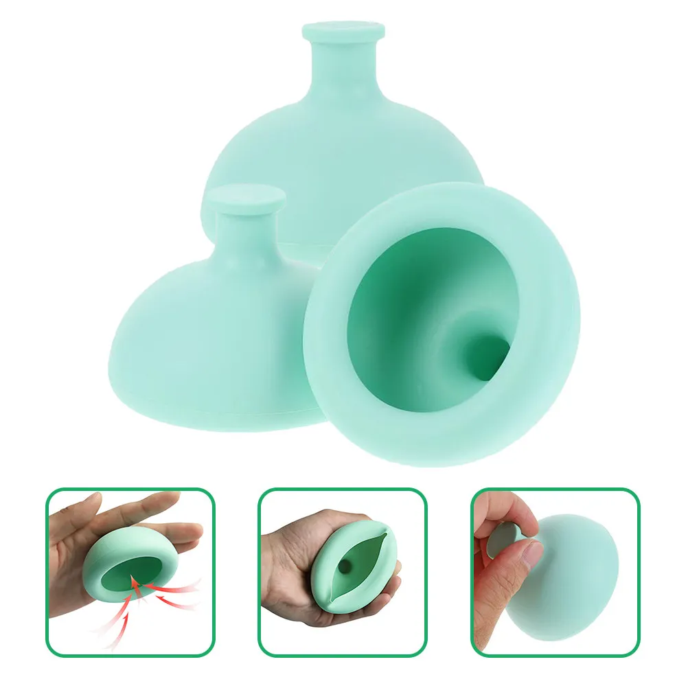 

3pcs White Pink Silicone Percussion Cups Baby Phlegm Remover Chest Device Back Chest Percussion Cup Massage Tool Sputum