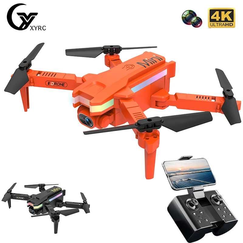 

XYRC 2023 New XT8 Mini 4KHD Pixel Drone WIFI FPV Air Pressure Fixed Altitude LED Light RC Quadcopter Helicopter Gifts Boys