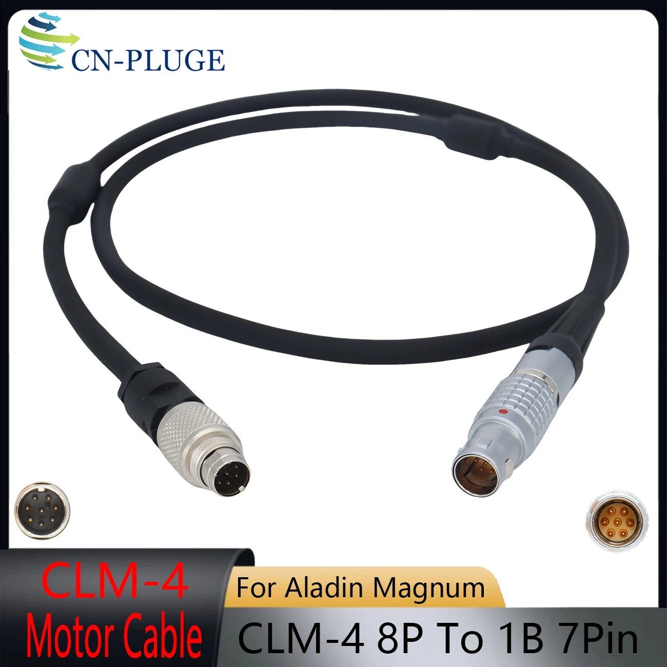 

Кабель для подключения мотора ARRI CLM-4 к контроллеру Cmotion Aladin Magnum, Focus Iris Zoom, CLM-4 8-контактный к 1B 7-контактному