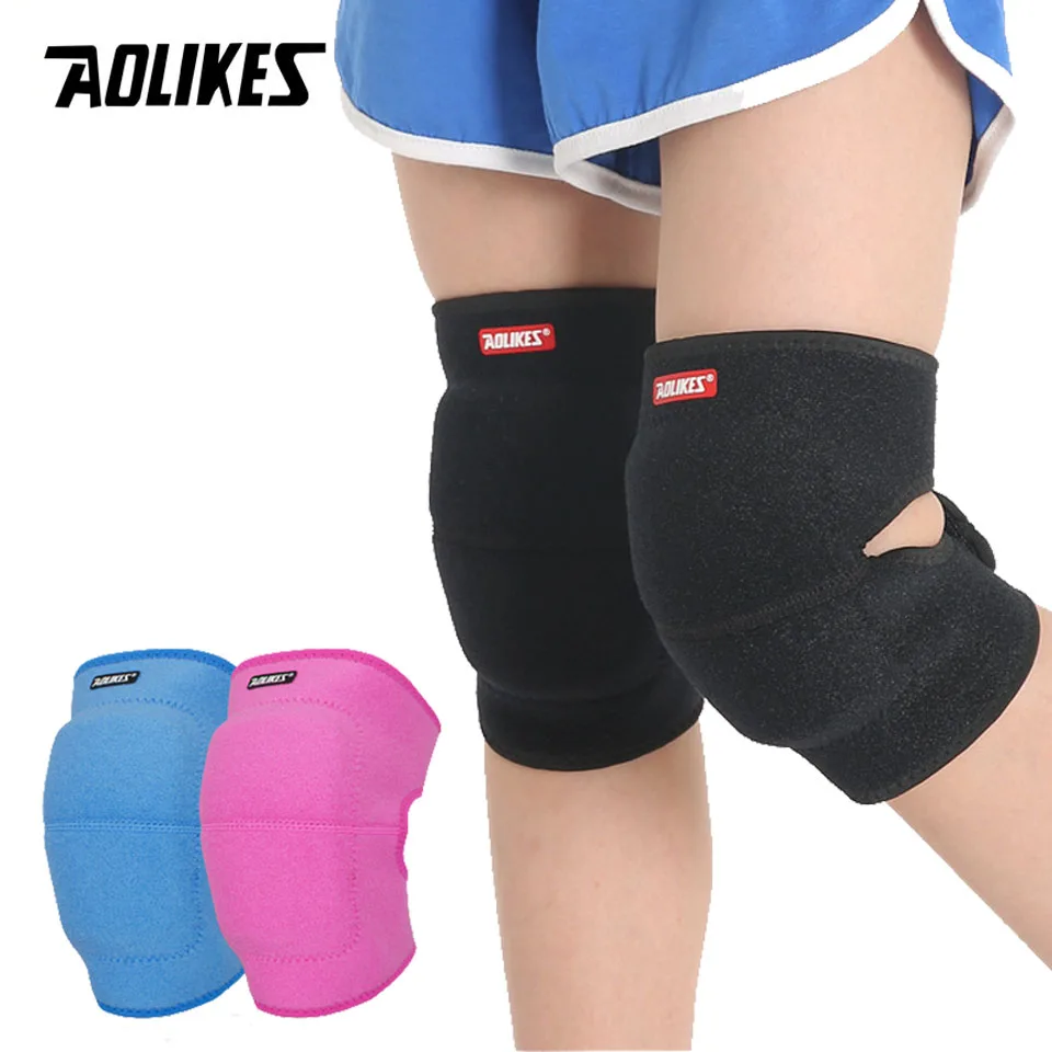 AOLIKES 1 Pair Kids Dance Volleyball Tennis Knee Pads Baby Crawling Safety Knee Support Sport Kneepads Children Knee Protection