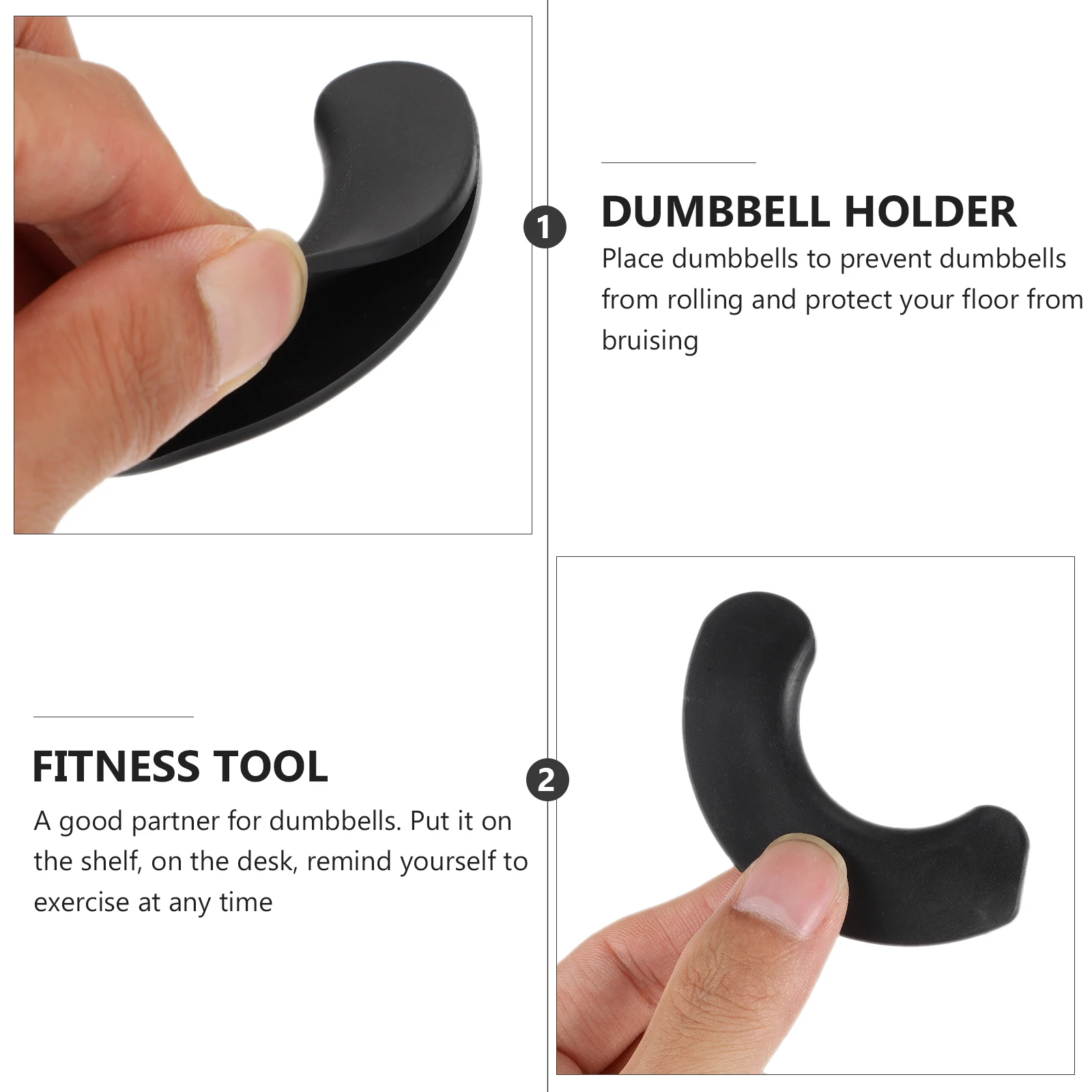 

20pcs Shockproof Dumbbell Protection Pad Fitness Equipment Protective Rubber Dumbbell Shockproof Pad Gym Supplies