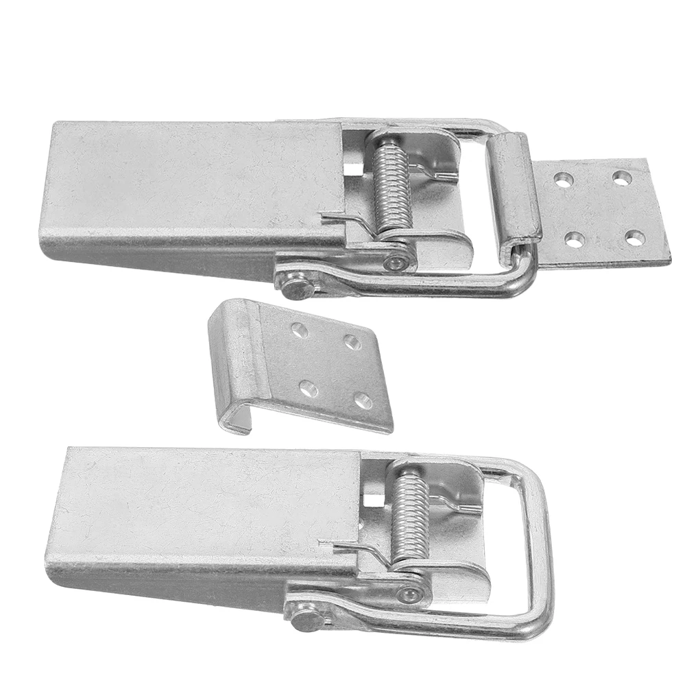 

2pcs Trailer Gate Spring Latch Heavy Duty Lock Clasp Buckle Hasp Replacement Universal Carriage Door Rv Truck Accessory