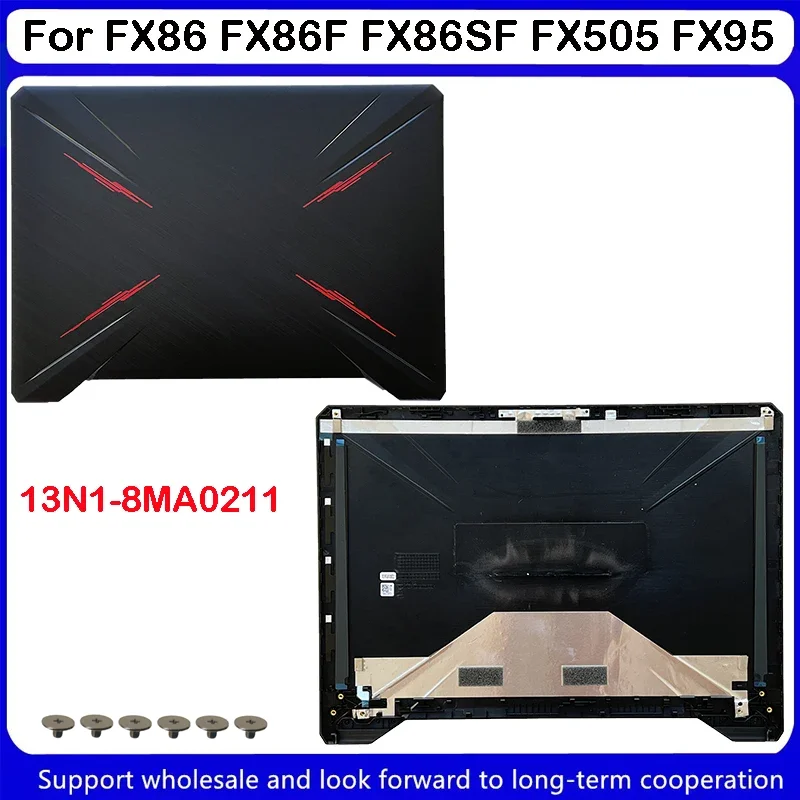 Nieuw Voor Asus Fx86 Fx86f Fx86sf Fx505 Fx95 Lcd Back Cover Front Bezel Onderkast Behuizing Lcd Scharnieren 13n1-8ma0111