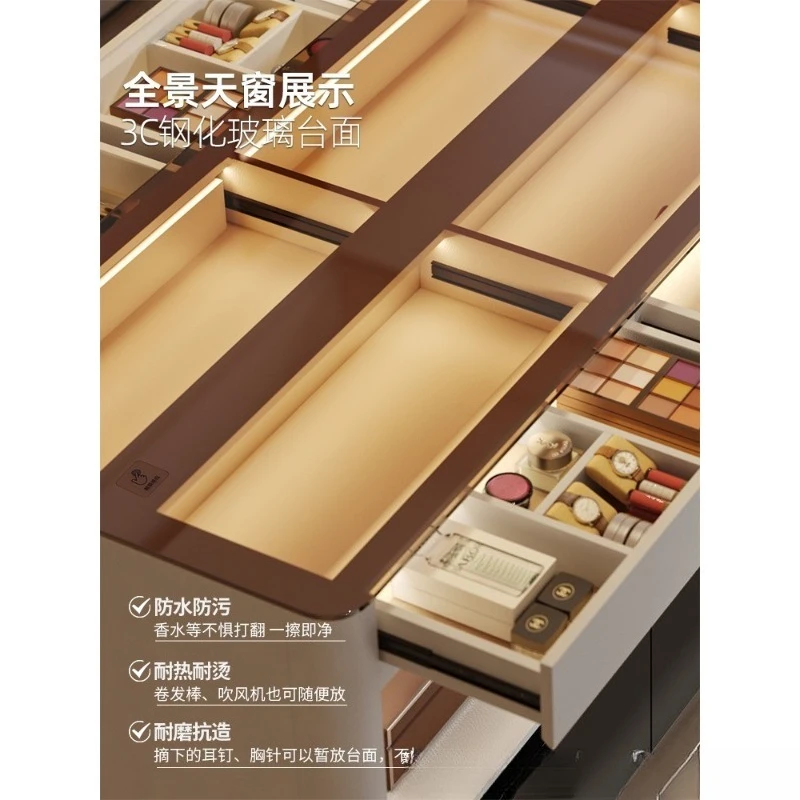 Cloakroom mid-island cabinet, master bedroom bag jewelry storage cabinet
