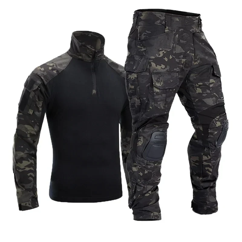 Conjuntos de entrenamiento de camuflaje Gen3, camisetas de combate para hombres, trajes tácticos G3, uniforme militar, camisas duraderas MCBK, múltiples bolsillos, resistentes al desgaste