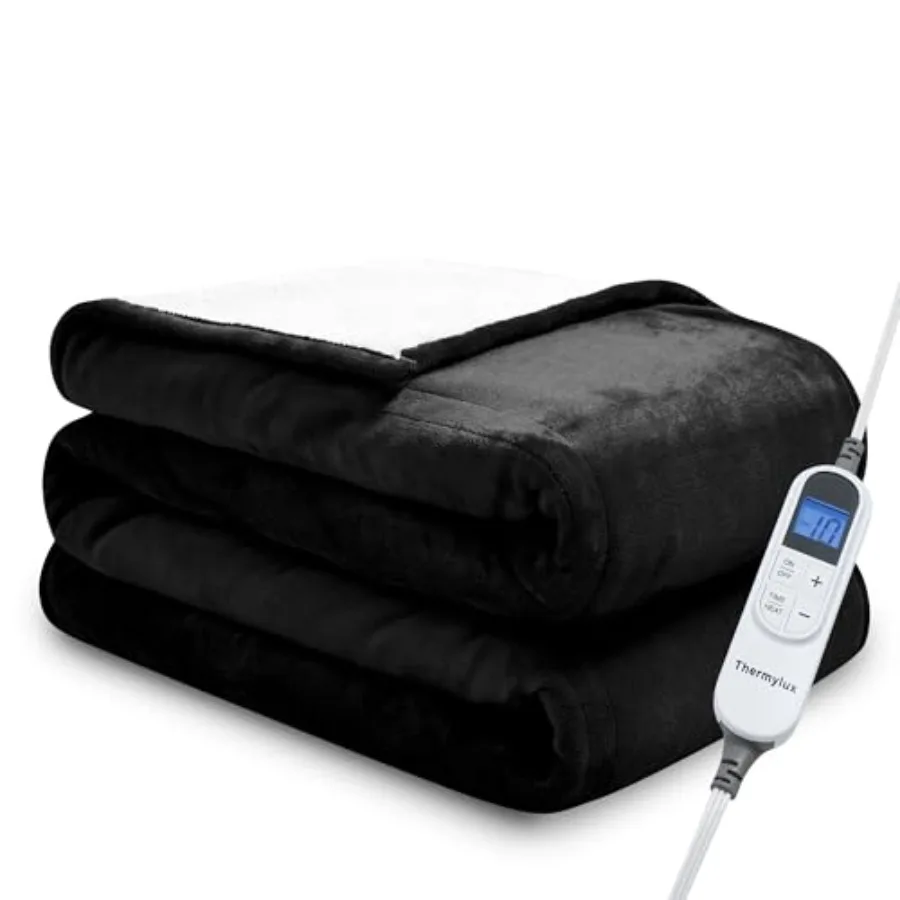 

Electric Blanket Twin 62"x84" Heated Electric Blankets 10 Heating Levels 12 Time Settings 8 Hours Auto Off Fast Heating and Ove
