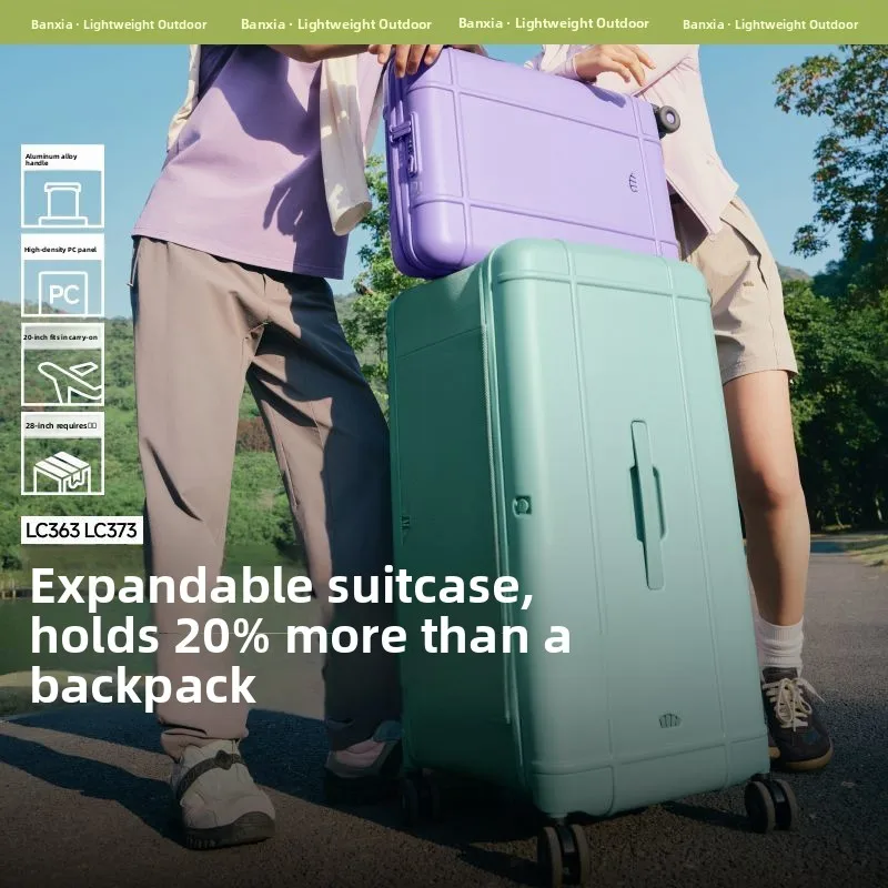 

Banana Le LC363 20 Inch Expandable Lage Suitcase Staable Carry-On Travel Bag Large Capaci Wheel Suitcase