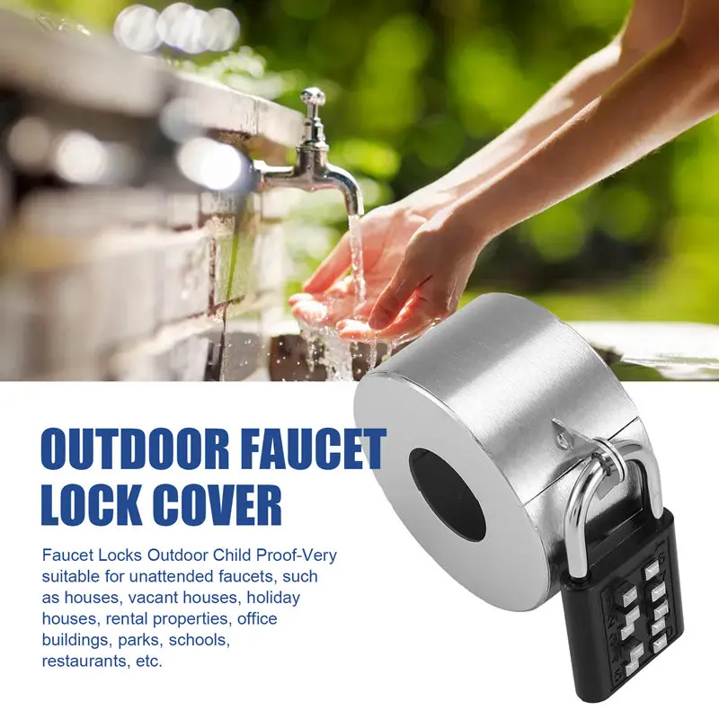 Gate Valve Lock (Password Lock), Anti-Theft Water-Faucet Lock-Water Lock, Outdoor Children's Faucet Lock