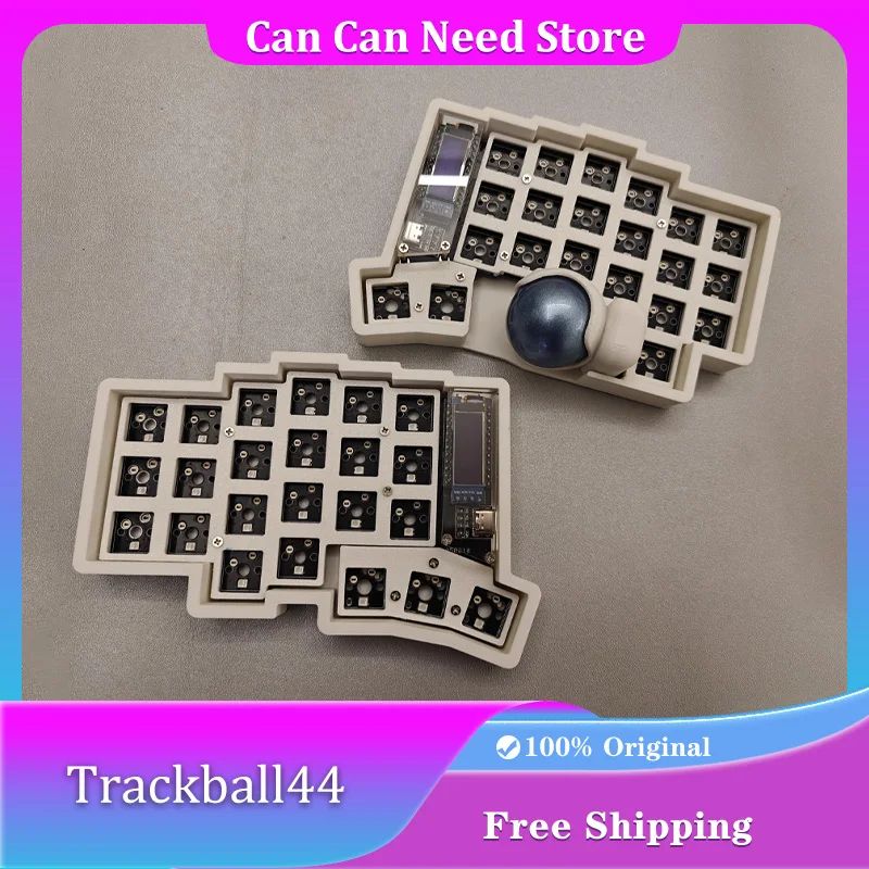 

Trackball44 Split Keyboard Kit Support Vial Hot Plug Rp2040 Rgb Ergonomics Keyball Split Keyboard Kit Customized Pc Accessories