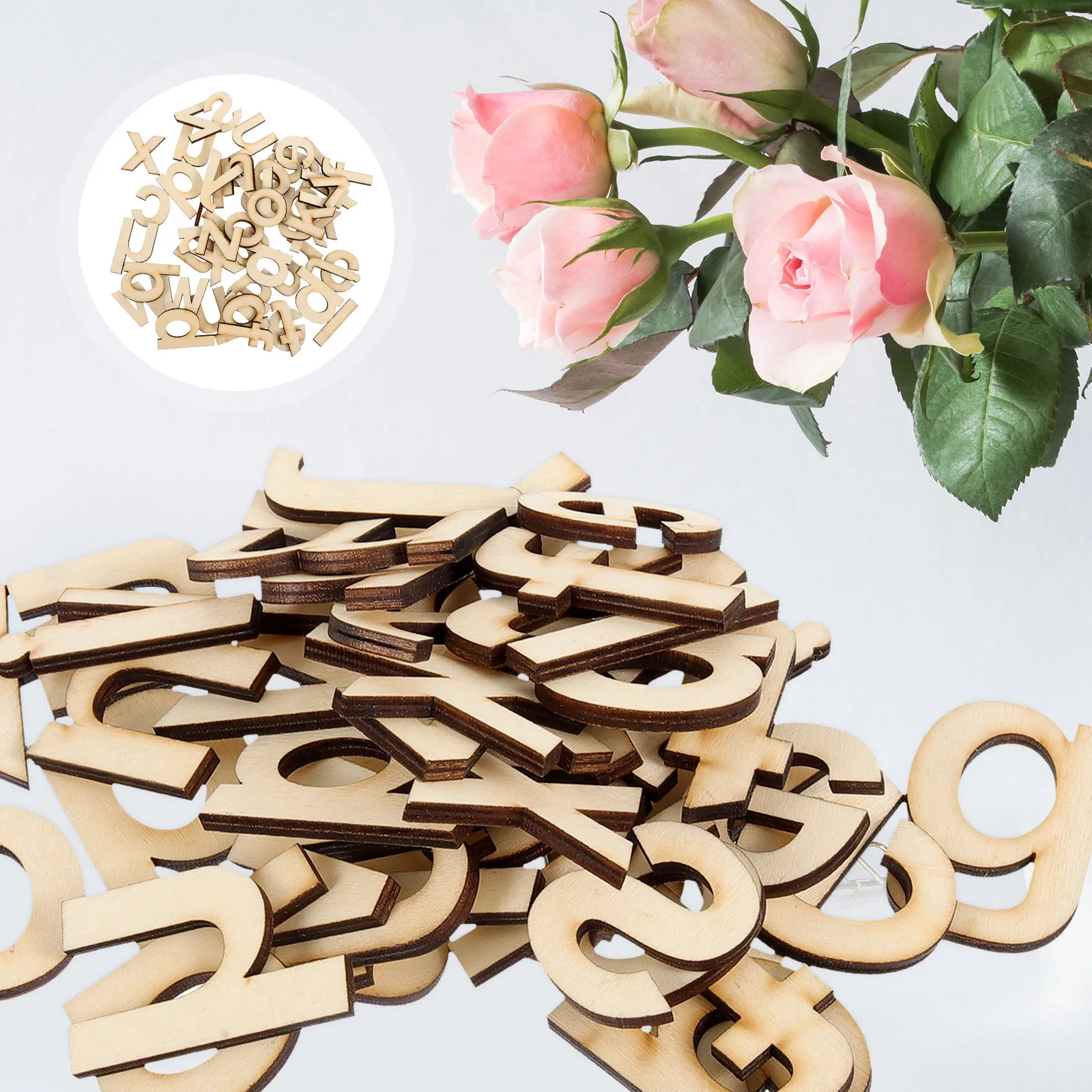 

1 set 1 Set Unfinished Wooden Letter Blank Diy Alphabet Graffiti Crafts Decor For Wedding Party Kids Room Wall Sign Display