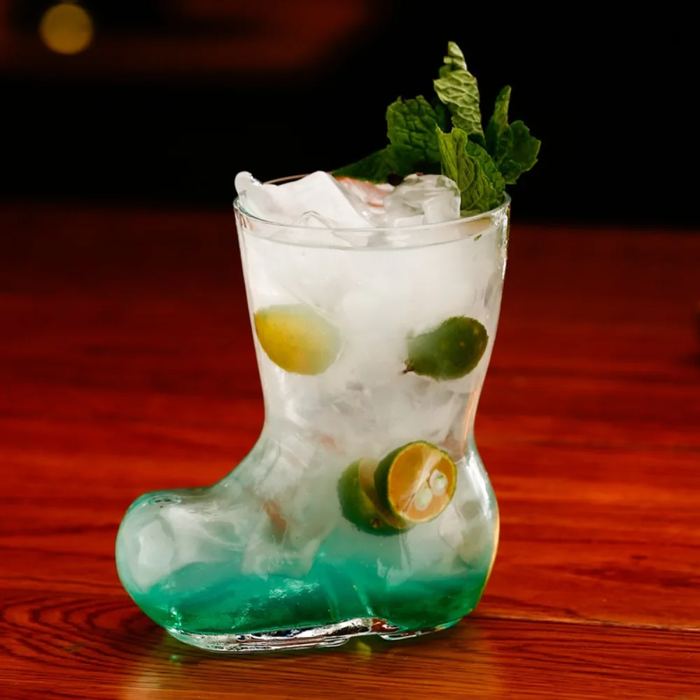 

Bar Drinkware 380ml Boots Glasses Cup Transparent Visible Shoes Mugs Large Capacity Wine Glasses Gift