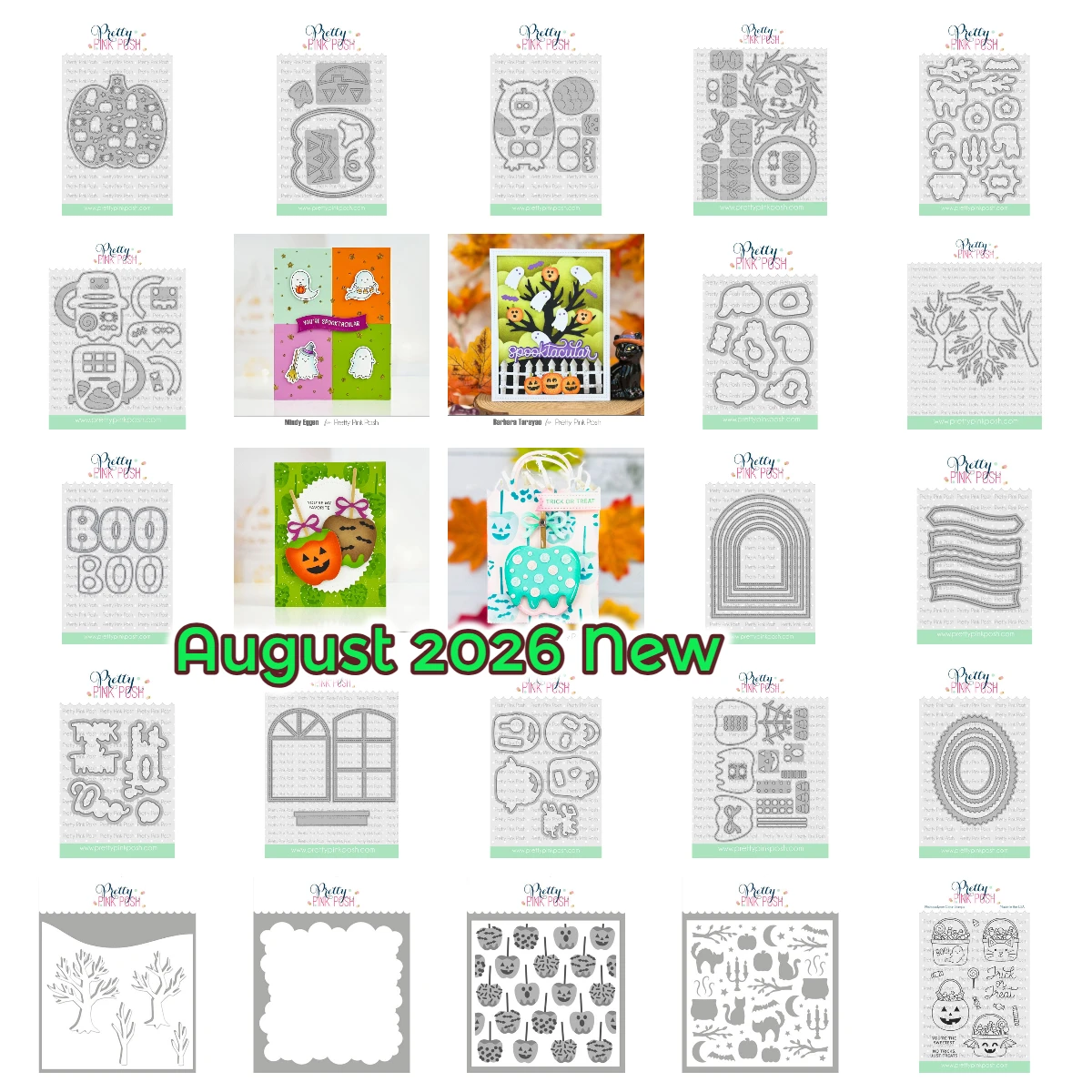 August 2026 New Halloween Wreath Builder Dies Metal Cutting Dies and Stamps Stencils for DIY Scrapbook Handmade Card Photo Album