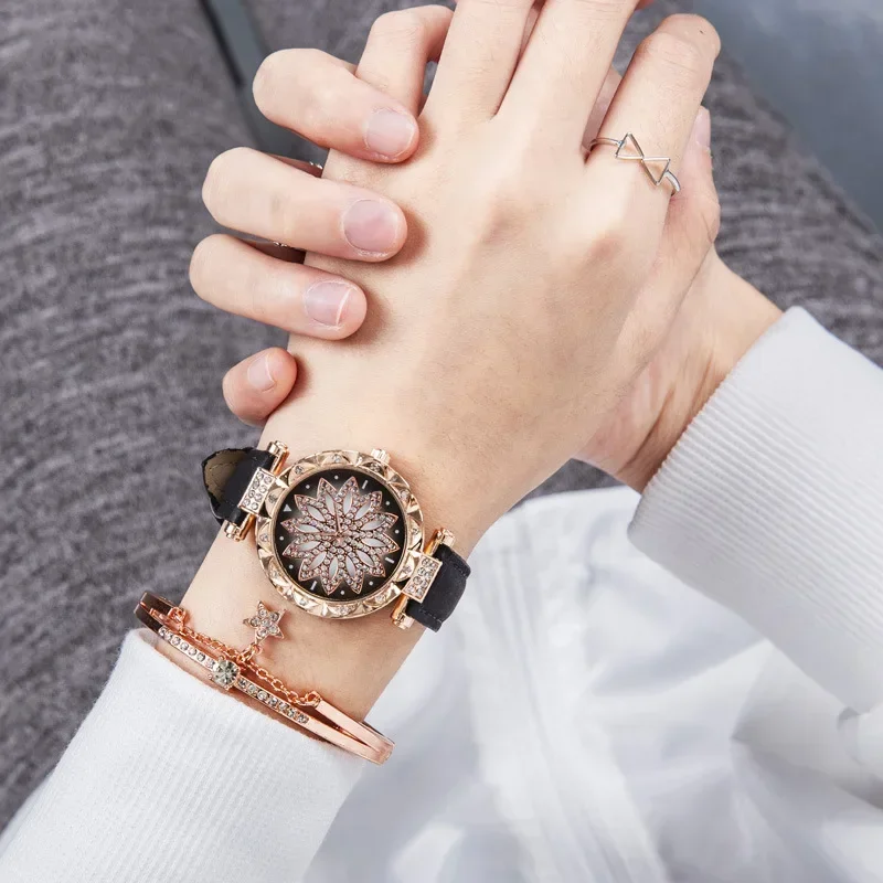 

Модные женские часы из розового золота, роскошные часы, женские модные кварцевые часы с кожаным ремешком, женские повседневные наручные часы Relogio Feminino