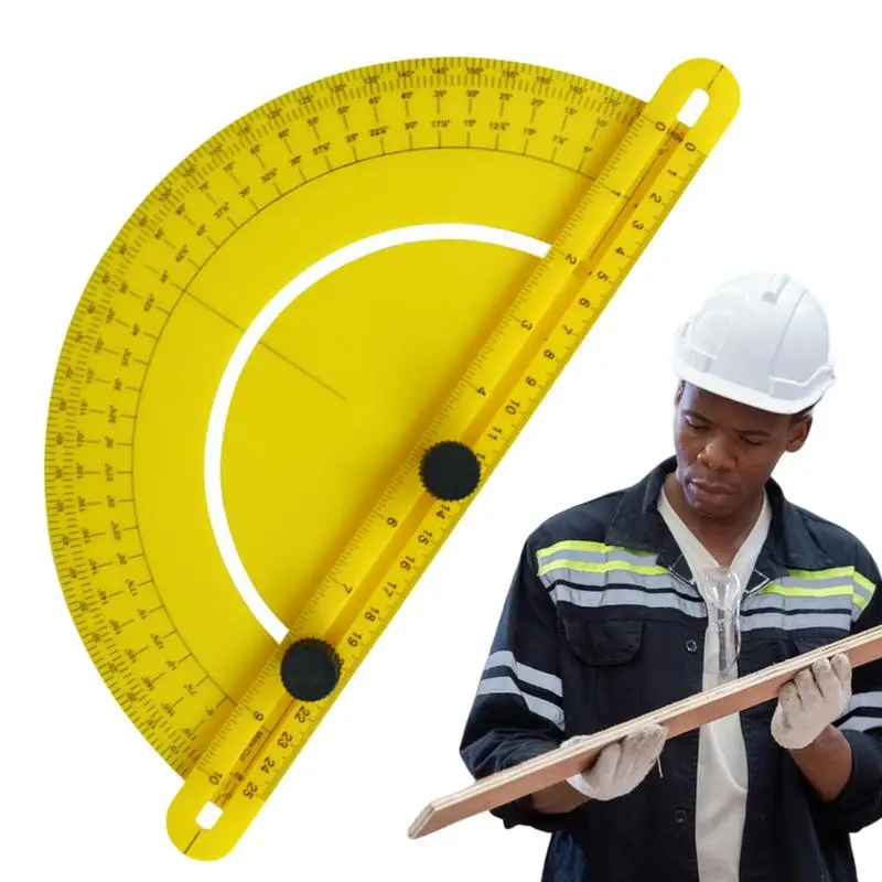 

Woodworking Angle Protractor Angle Measuring Protractor Ruler Precise 180 Semi-Circular Angle Measuring Construction Tool