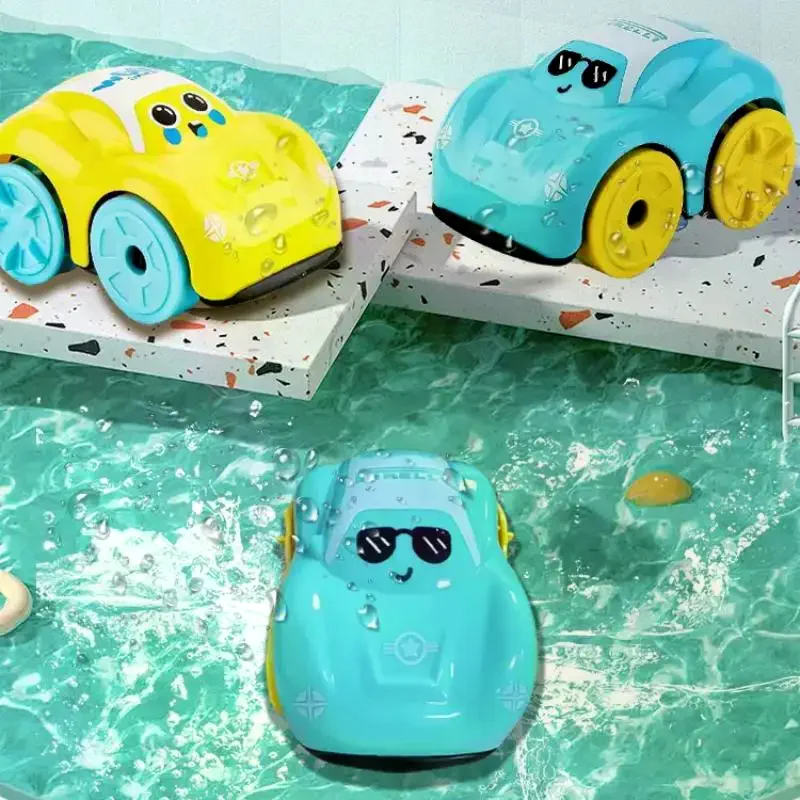 Baby Bath Toys Amphibious Cars Toy Bathroom Floating Clockwork Car Children Swimming Water Playing Toy