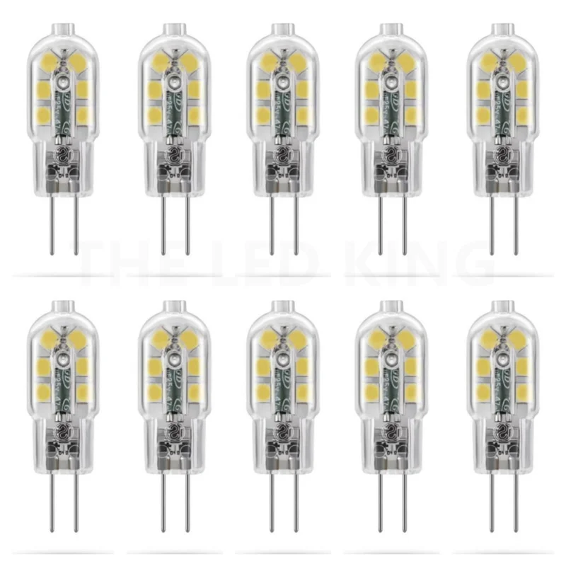 6/10PCS Dimmable 220V 3W 12LEDs SMD 2835 G4 LED Lamp AC DC 12V Bulb Light Replace 20W 30W Halogen Lamp For Chandeliers LED lamp