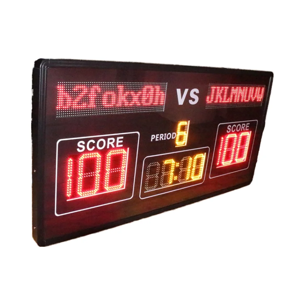 Professional Large 1.8 Meter Football Playing Digital Score Display Board Led Electronic Scoreboard For Soccer Court With Remote