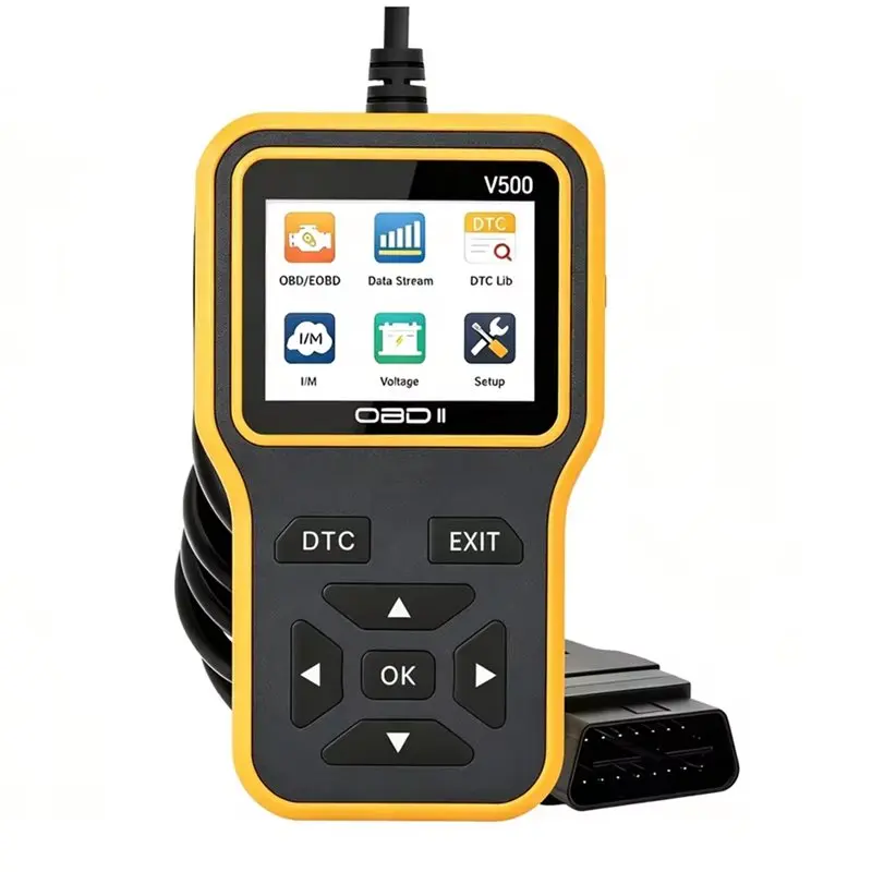 V500 Pro OBD2 Scanner:Engine Fault Code Reader, Battery Analyzer, Live Data Stream Analysis For All Cars& Trucks