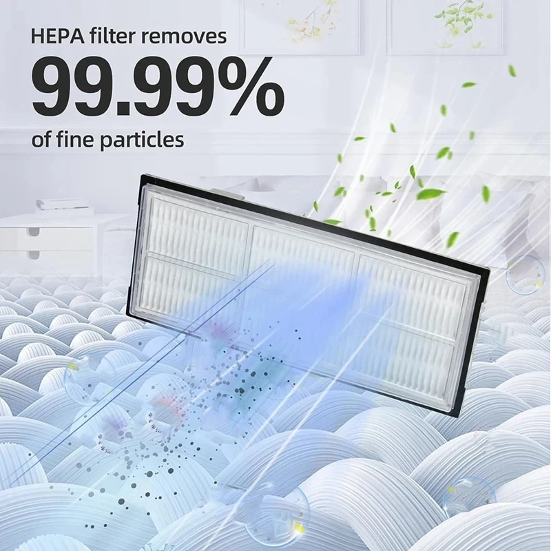 ل Roborock S8 Pro الترا جهاز آلي لتنظيف الأتربة استبدال أجزاء الملحقات الرئيسية الجانب فرشاة مرشحات Hepa ممسحة منصات أكياس الغبار #5