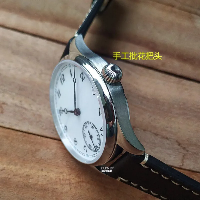 Vakuy 40 مللي متر ساعة ميكانيكية يدوية للرجال خمر الأعمال النورس الأساسية ST3621 جونز السيف الفن المينا الخزف #4