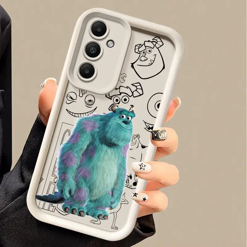 Phone case for Samsung Galaxy A55 A52 A33 cases A24 A15 A12 A23 A22 5G A54 A52s A53 A14 funda Cover Disney Monster Jame Sullivan