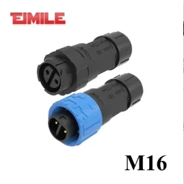 IP67 M16 Self-locking Assembly Power Connector Waterproof 2 3 4 Pin Male Female Connectors Outdoor Light Supply Button Socket