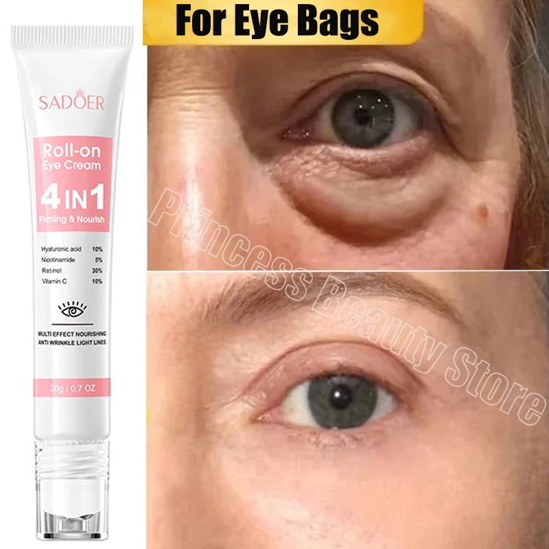 

Instant Eye Bag Removal Cream Collagen Anti-Wrinkle Fade Fine Lines Firming Skin Anti Dark Circle Puffiness Brighten Eye Care