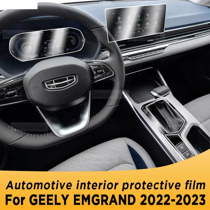 

For GEELY EMGRAND 2022 2023 Gearbox Panel Navigation Screen Automotive Interior TPU Protective Film Cover Anti-Scratch Sticker