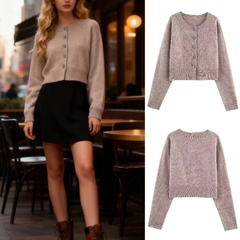 

Fall Fashion Trendy Sexy Popular Button Knit Jacket 2025 Trend Clothing for Women Casual Comfortable Knitted Outerwear