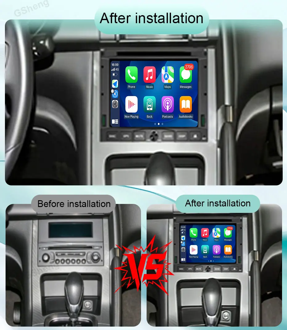 For Peugeot 3008 1 2009‑2016 Multimedia Player 7